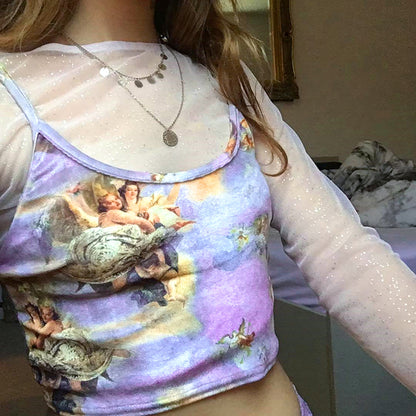 Renaissance Angels Crop Top