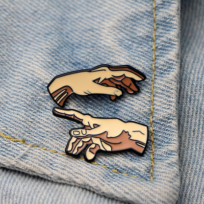 The Creation of Adam Enamel pin