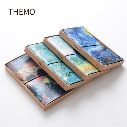 Carnet de notes à couverture en cuir Van Gogh