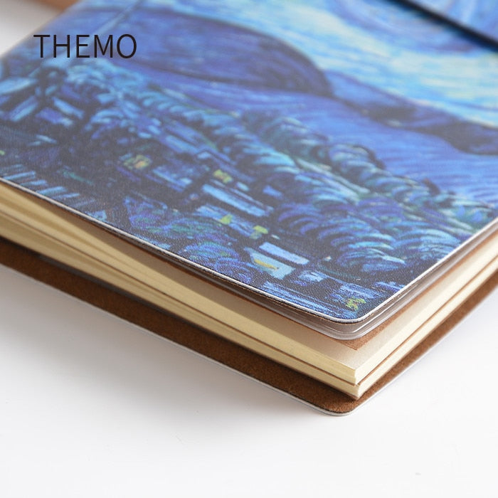 Carnet de notes à couverture en cuir Van Gogh