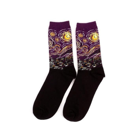 Famous paintings socks