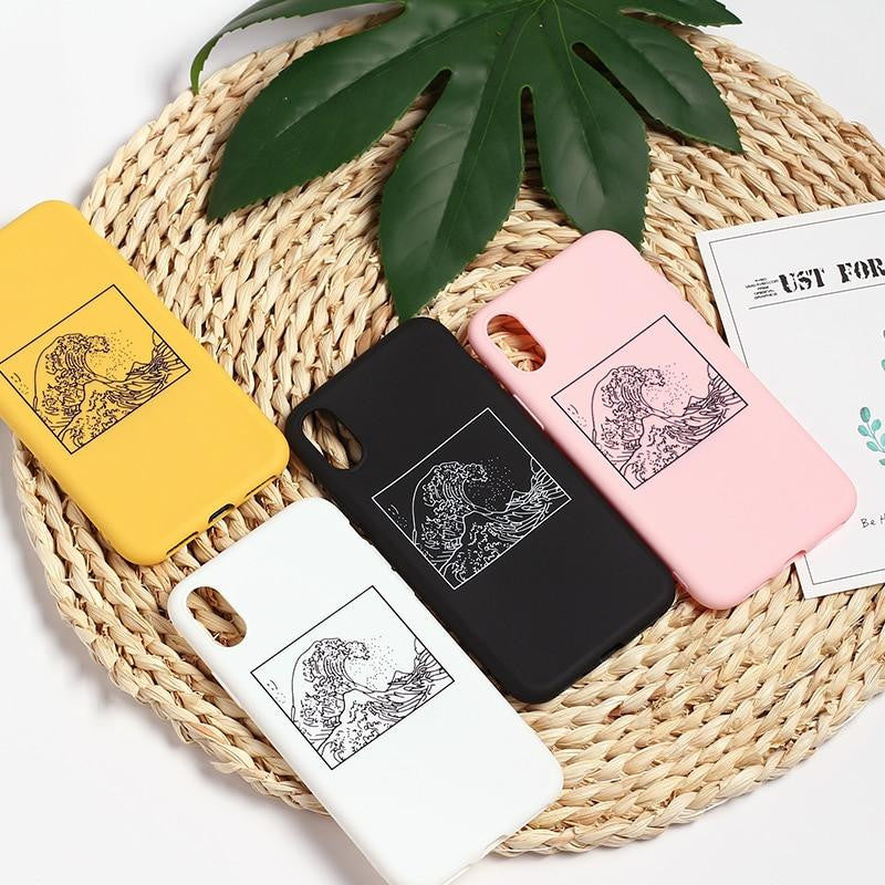 Funda mate para iPhone La gran ola de Kanagawa