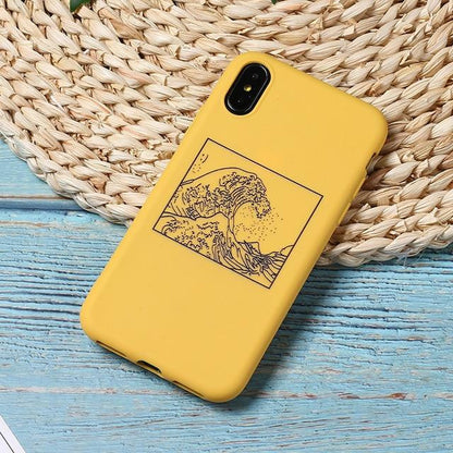Funda mate para iPhone La gran ola de Kanagawa