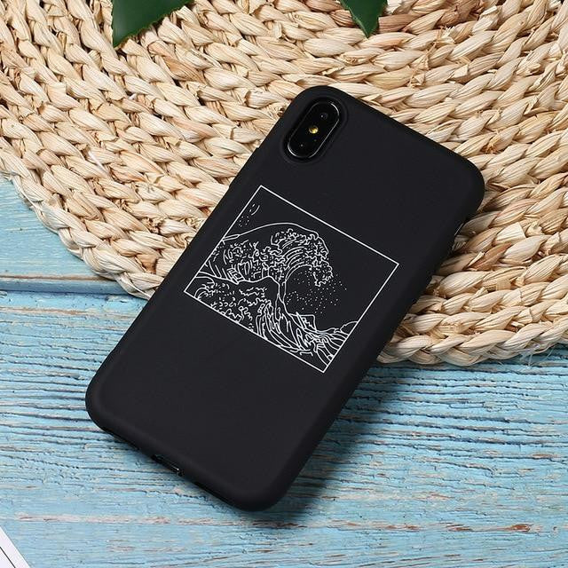 Funda mate para iPhone La gran ola de Kanagawa