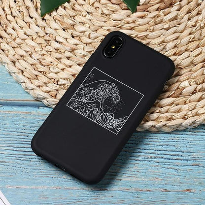 Funda mate para iPhone La gran ola de Kanagawa