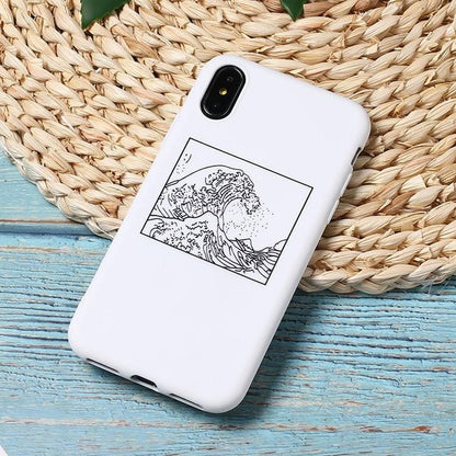 Funda mate para iPhone La gran ola de Kanagawa