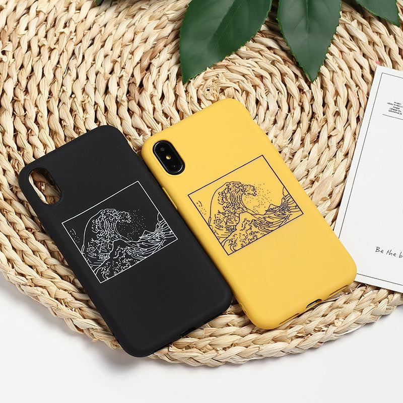 Funda mate para iPhone La gran ola de Kanagawa