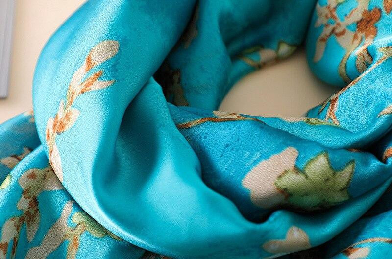 Almond blossom silk Scarf