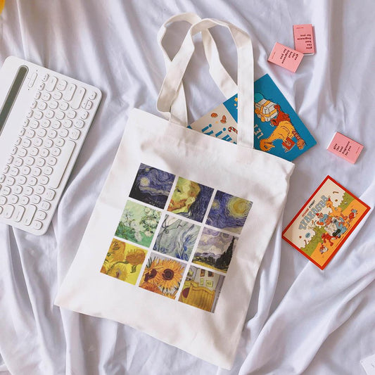 Van Gogh paintings bags