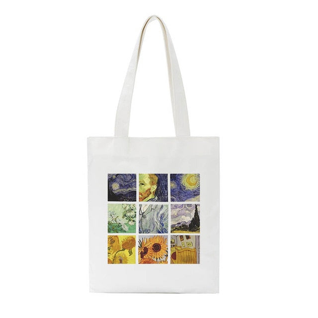 Van Gogh paintings bags