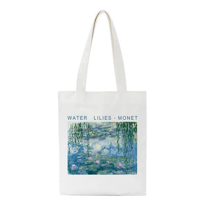 Water lilies Monet tote bag