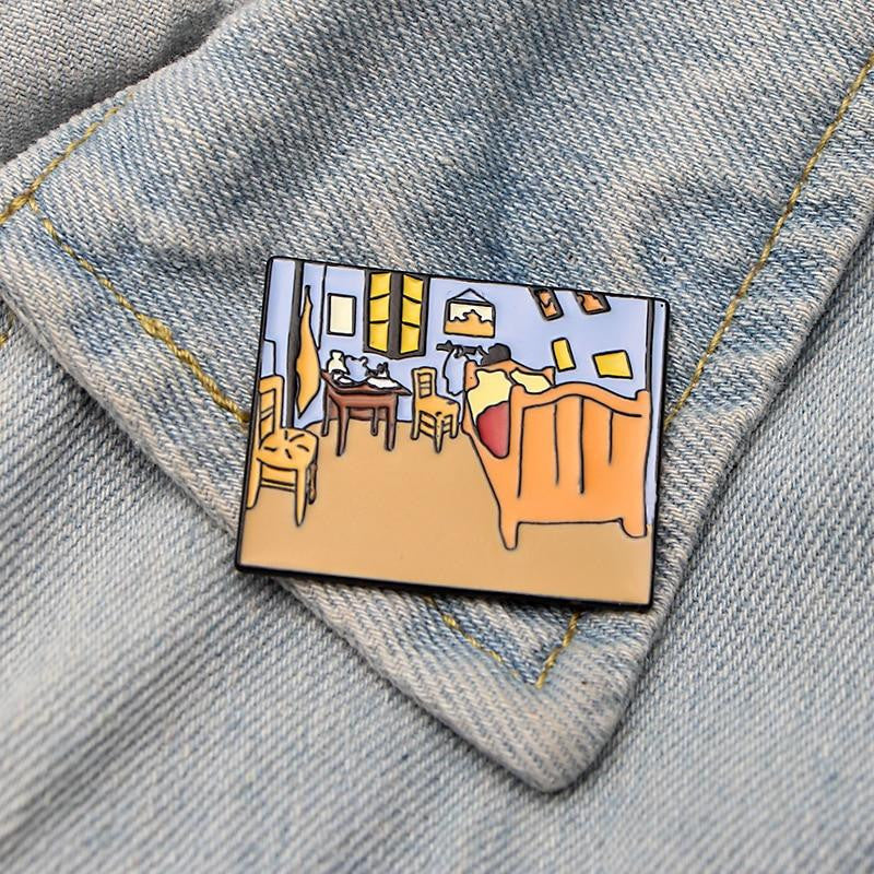 Épingles en émail chambre Van Gogh