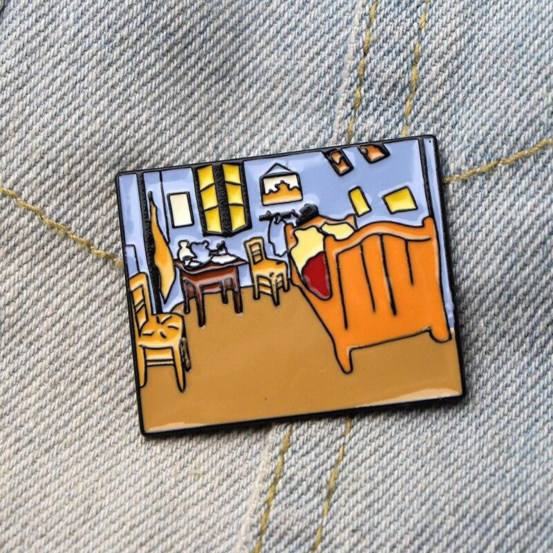 Épingles en émail chambre Van Gogh