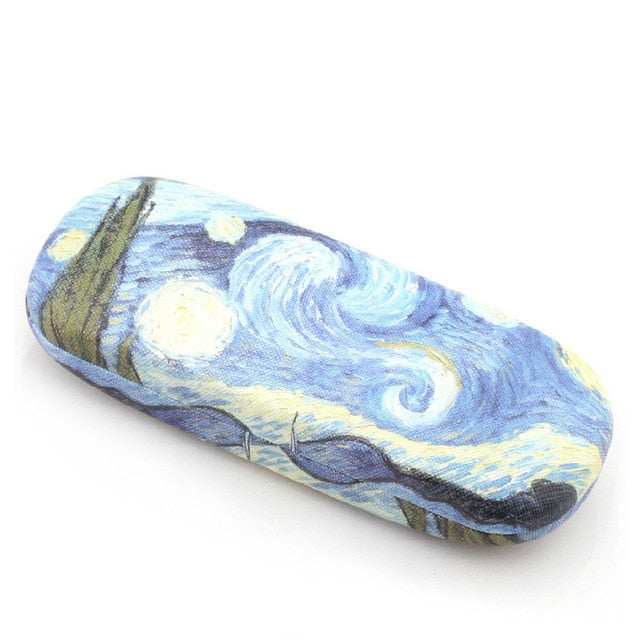 Van gogh Hard Leather Glasses Case