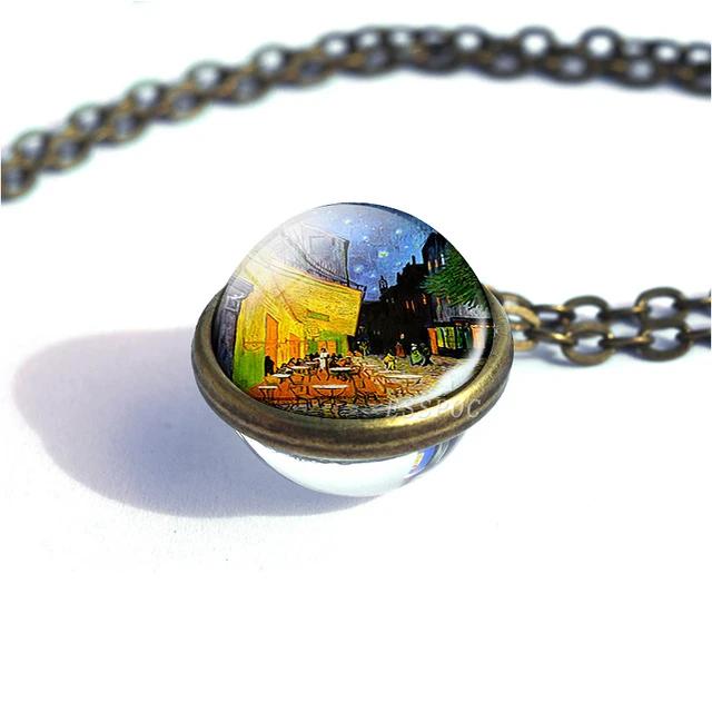 Van gogh Glass necklace